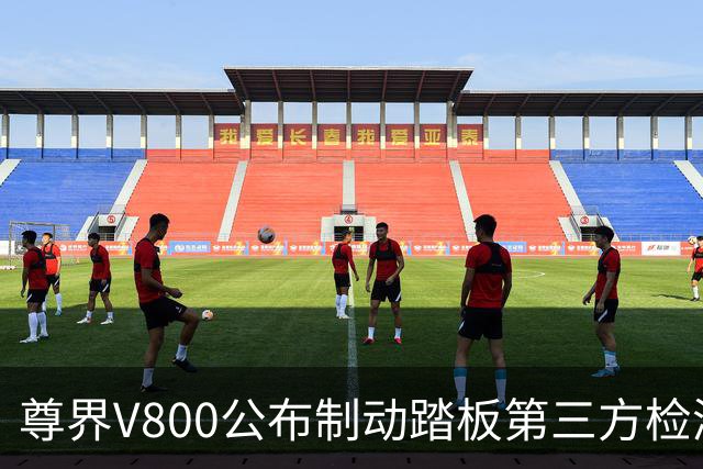 尊界V800公布制动踏板第三方检测结果